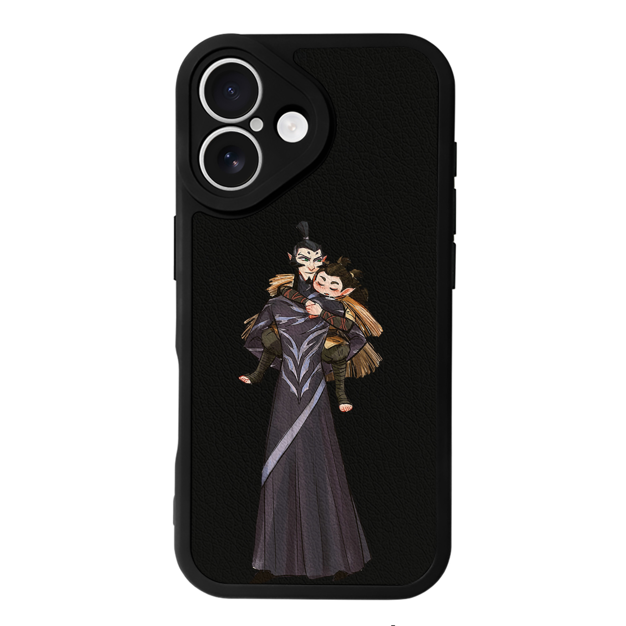 （画像用） Ne Zha 2 ナタ 魔童の大暴れ 【iPhone 16シリーズ対応】シリコンスマホケース（レザー調） 材質：シリコン